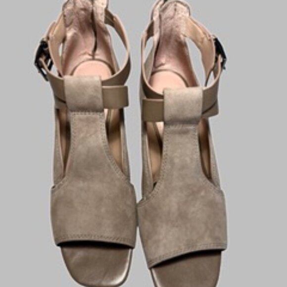 Donald Pliner Sila Suede Tan Leather Women's Shoes Sz 8.5 - Picture 3 of 11